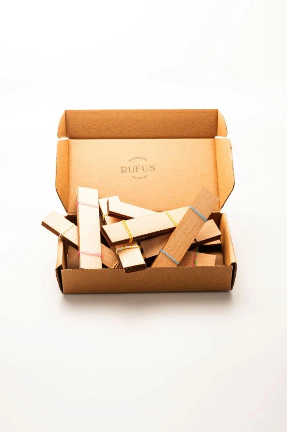 Ahşap Mum Fitili - 100 Adet ( 20mm x 100mm x 0,5mm ) - Resim 3