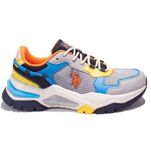 U.s Polo Assn Vıncent Gri Mavi Ortopedik Günlük Erkek Spor Ayakkabı - 2