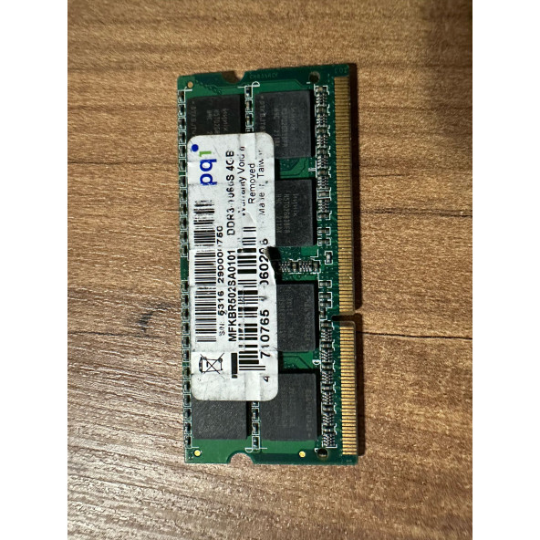 4GB 2Rx8 PC3-10600S 1333 MHZ 1.5V NOTEBOOK RAM BELLEK 2.EL KULLANILMIŞ