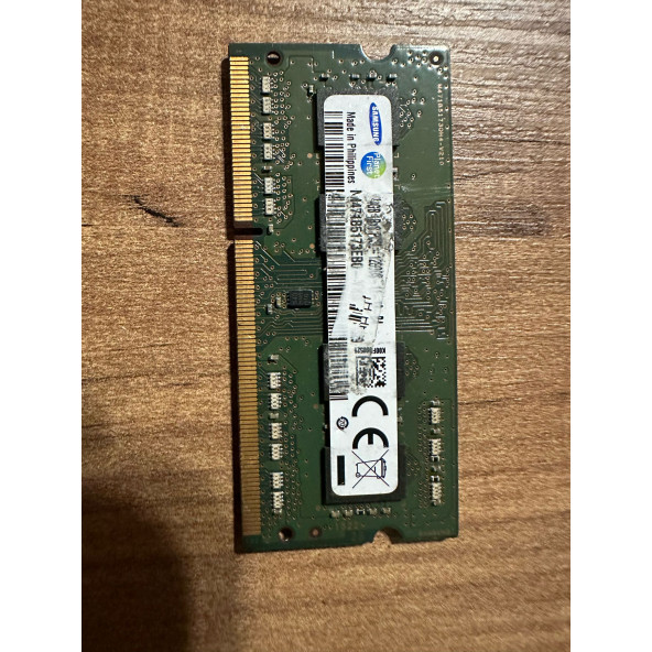 4GB 2Rx8 PC3-1600S 1600 MHZ 1.5V NOTEBOOK RAM BELLEK 2.EL KULLANILMIŞ