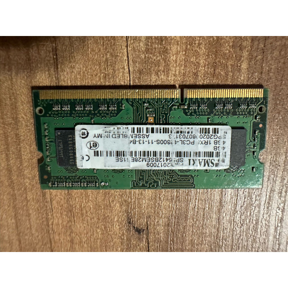 4GB 2Rx8 PC3L-1600S  DDR3L 1600 MHZ 1.35V NOTEBOOK RAM BELLEK 2.EL KULLANILMIŞ