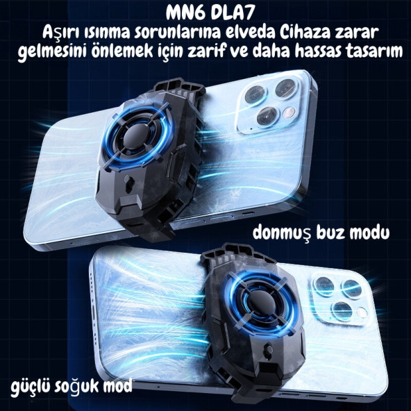 MN6 Dla7 Telefon Soğutucu Fan/hızlı Soğutucu Radyatörlü/telefon Soğutucusu.anında Isı Dağılımı Özellikli - 7