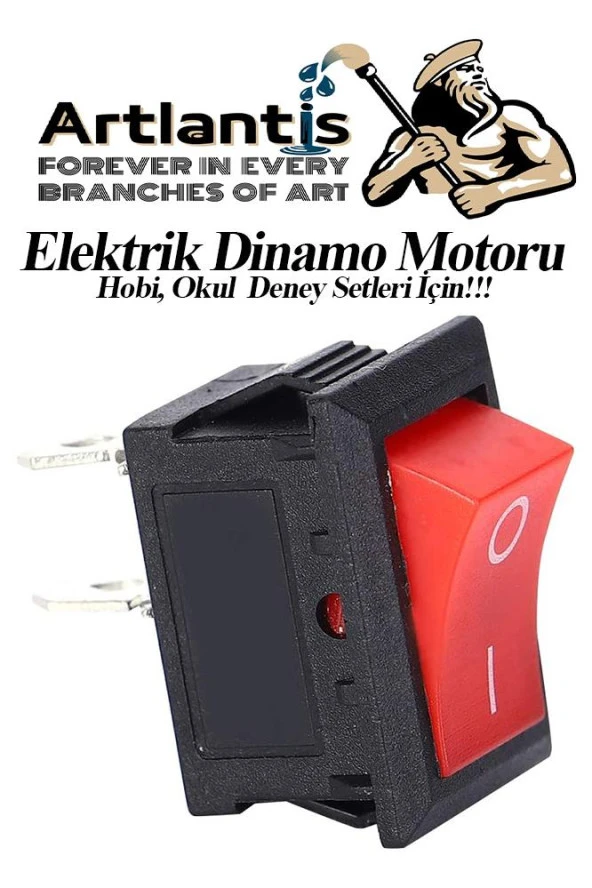 Motor Deney Seti 1 Paket Pervane Dc Motor Anahtar Pil Yatağı Pil Krokodil Kablo Okul Sınıf Deney Malzemesi - 5