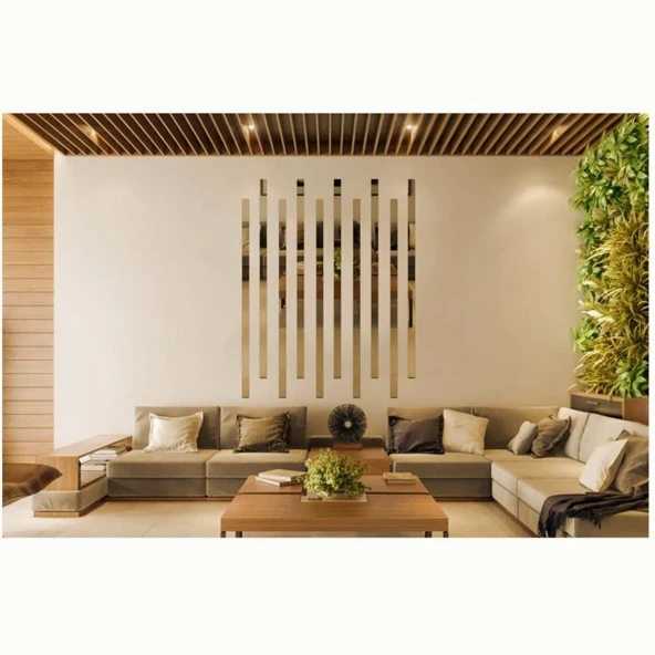 50 mm x 2800 mm Bronz Sibu Aynalı Pleksi Şerit Mobilya Süsü - 3
