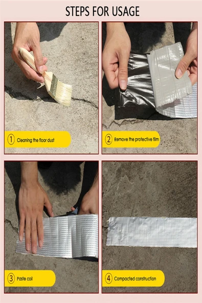 Sızdırmaz Çamur Bant Sakız Bant 96mm x 2mt - 6