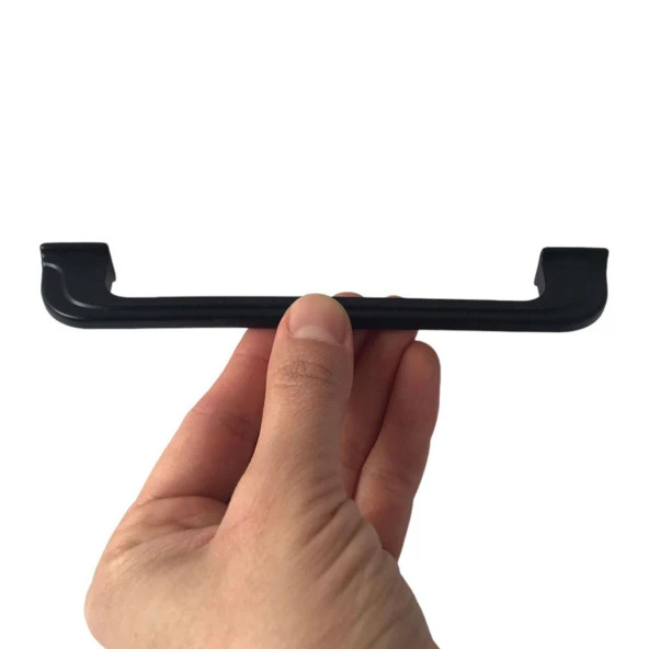 8 Adet Peri Kulp 128 mm Siyah Mutfak Kulpu Çekmece Dolap Kapak Kulbu Metal  Mobilya Dolabı Kulpları - 2