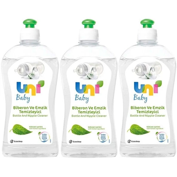 Uni Baby Biberon ve Emzik Temizleyici 500ML (3 Lü Set) ürün görseli 1