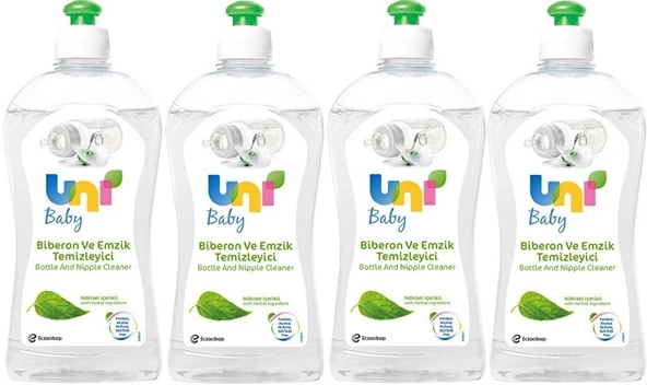 Uni Baby Biberon ve Emzik Temizleyici 500ML (4 Lü Set)
