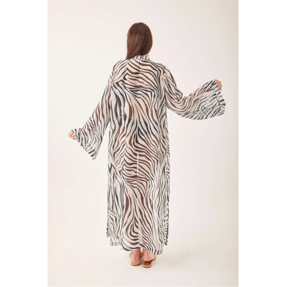 ZEBRA DESENLİ PAREO - 5