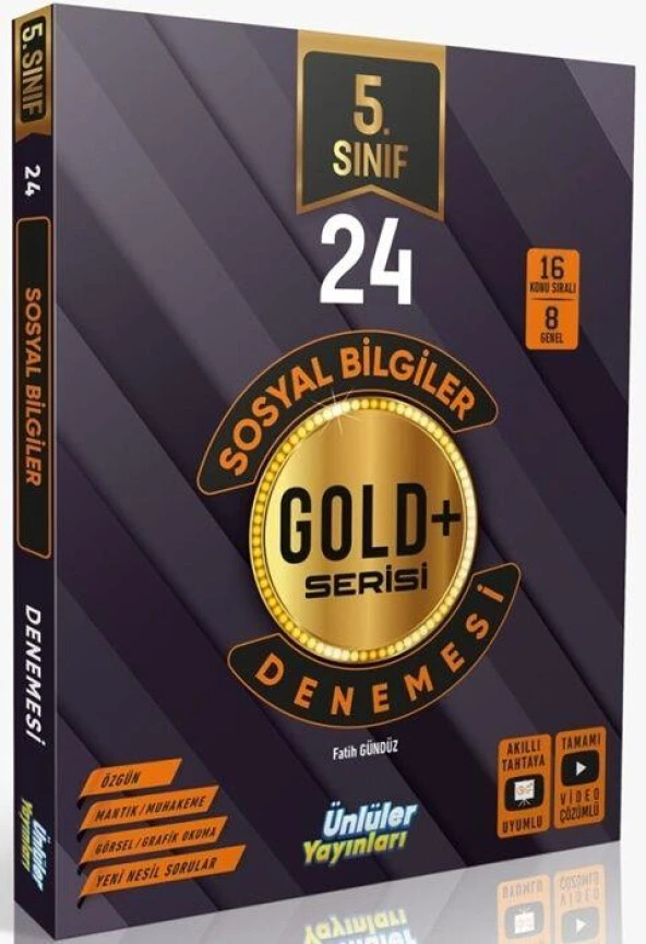 5. Sınıf Sosyal Bilgiler 24 Deneme Ünlüler Karması