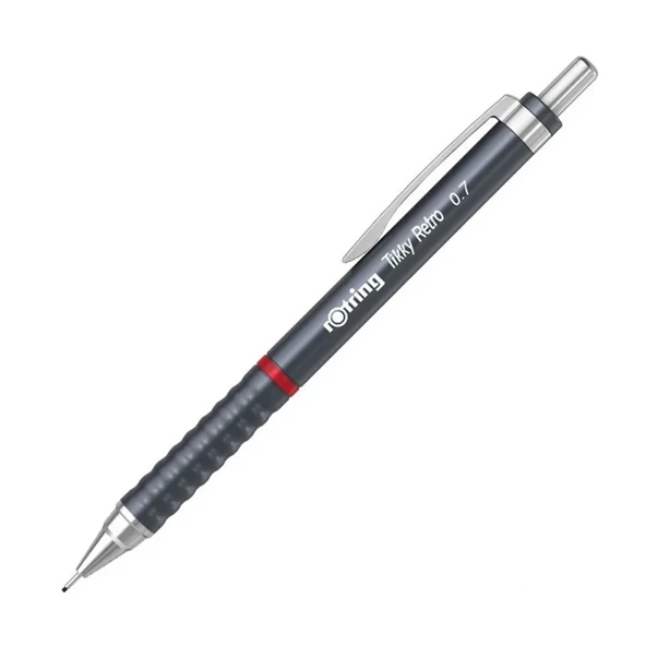 Rotring Tikky Retro 0.7mm Mekanik Kurşun Kalem Metalik Gri / 2202570