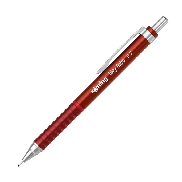 Rotring Tikky Retro 0.7mm Mekanik Kurşun Kalem Metalik Kırmızı / 2202631