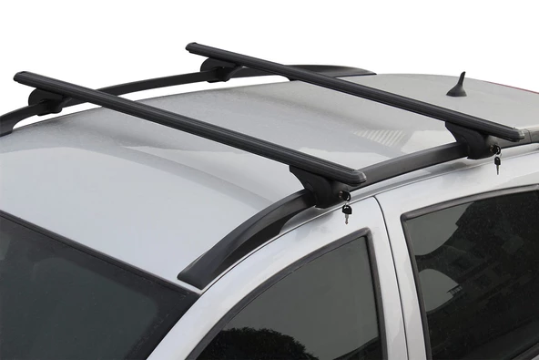 Fiat Doblo Siyah Ara Atkı 2 Parça Bold Bar 110-132cm Metal Kilit 2010-2021 Arası - Resim 4