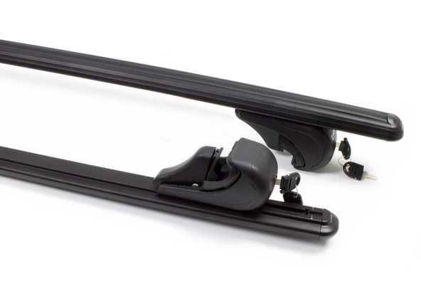 Fiat Doblo Siyah Ara Atkı 2 Parça Bold Bar 110-132cm Metal Kilit 2010-2021 Arası - Resim 2