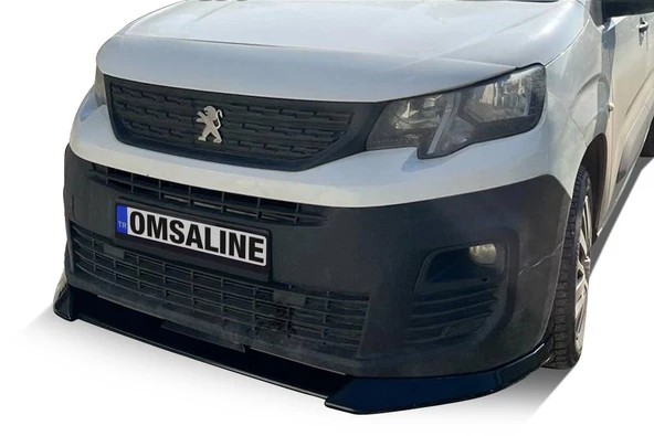 OMSA Peugeot Partner Ön Tampon Lip Piano Black 2018-2022 Arası - 1