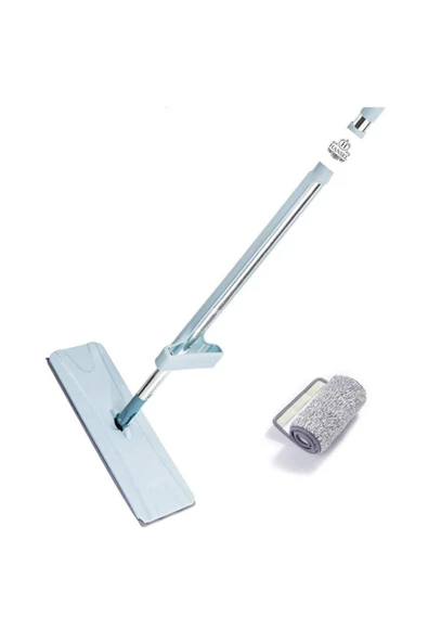 Hansel Kendinden Sıkmalı Mikrofiber Mop Kendini Temizleyen Mop Yedek Bez Hediyeli - 5