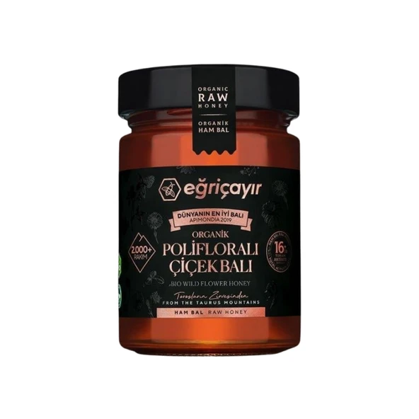 Eğriçayır Organik Polifloralı(Çok Çiçekli) Bal 450 gr