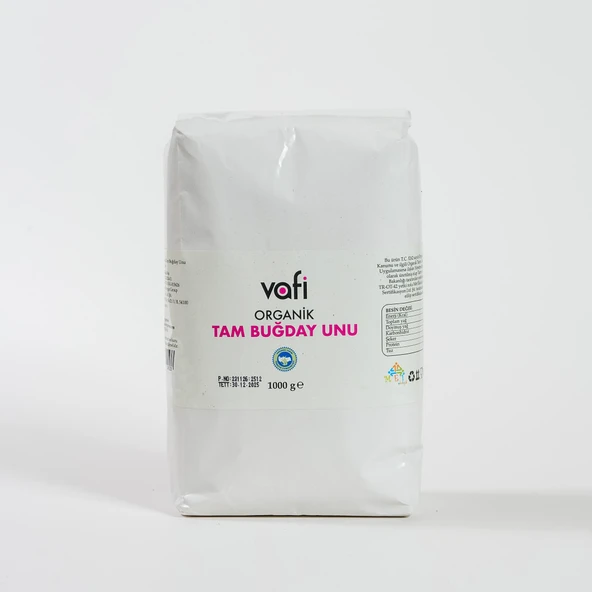 Vafi Organik Tam Buğday Unu 1000 gr MG