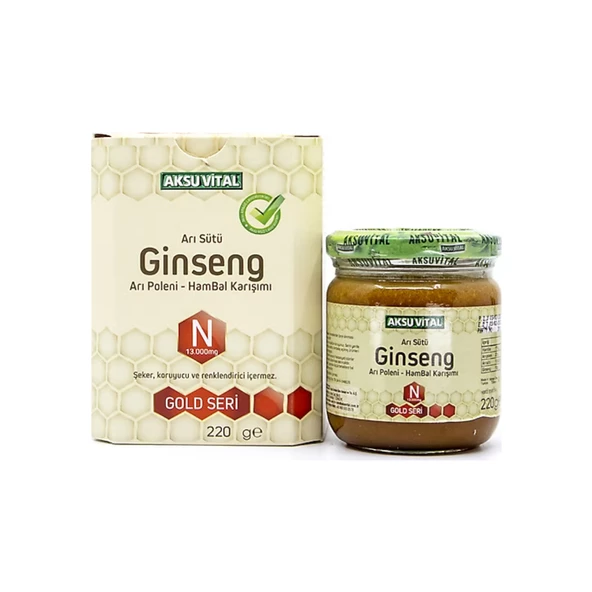 Aksu Vital Ginseng Arı Sütü Hambal Karışımı 220 gr