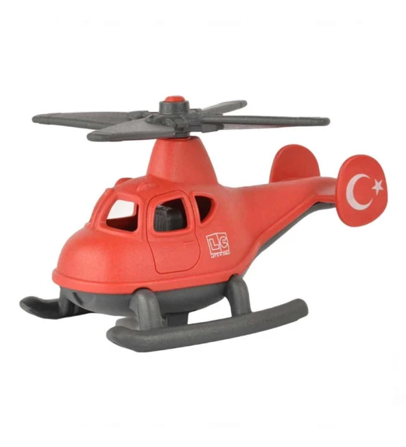 Let's Be Child Minik Helikopter Tekli Kırmızı