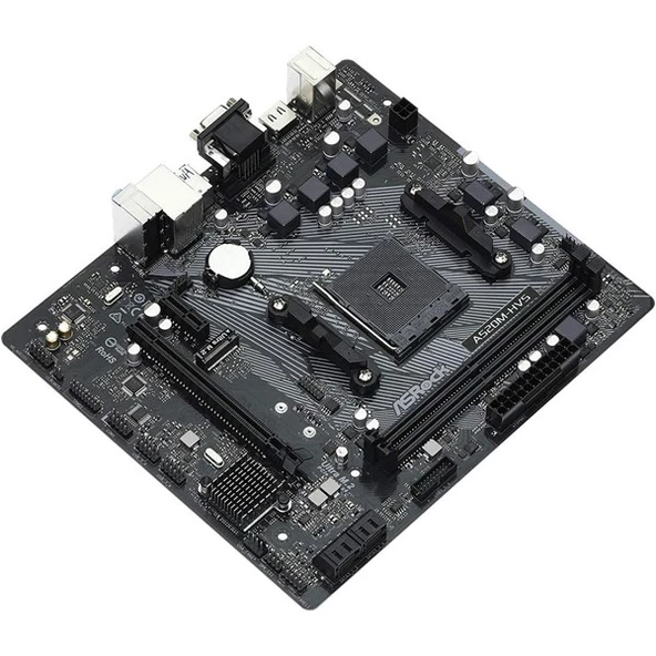 ASROCK A520M-HVS DDR4 HDMI PCIe 16X v4.0 AM4 mATX - 3