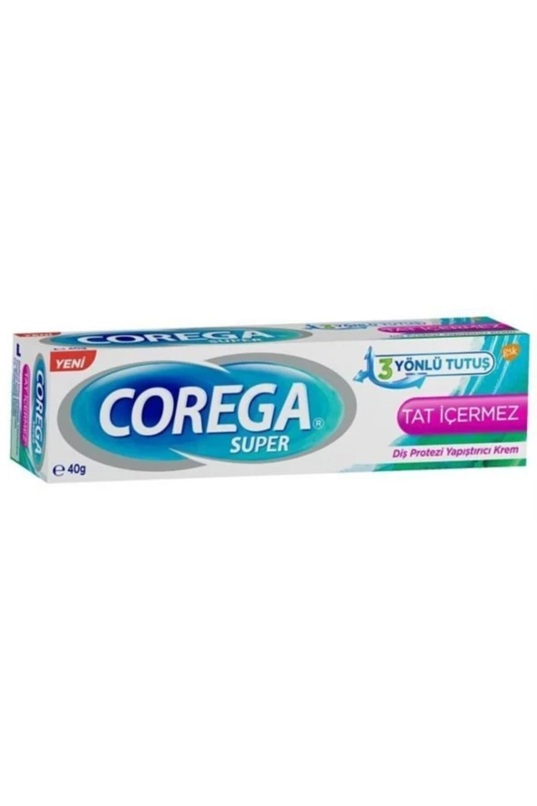 Corega Super Diş Protezi Yapıştırıcı Tat İçermez Krem 40 Gr