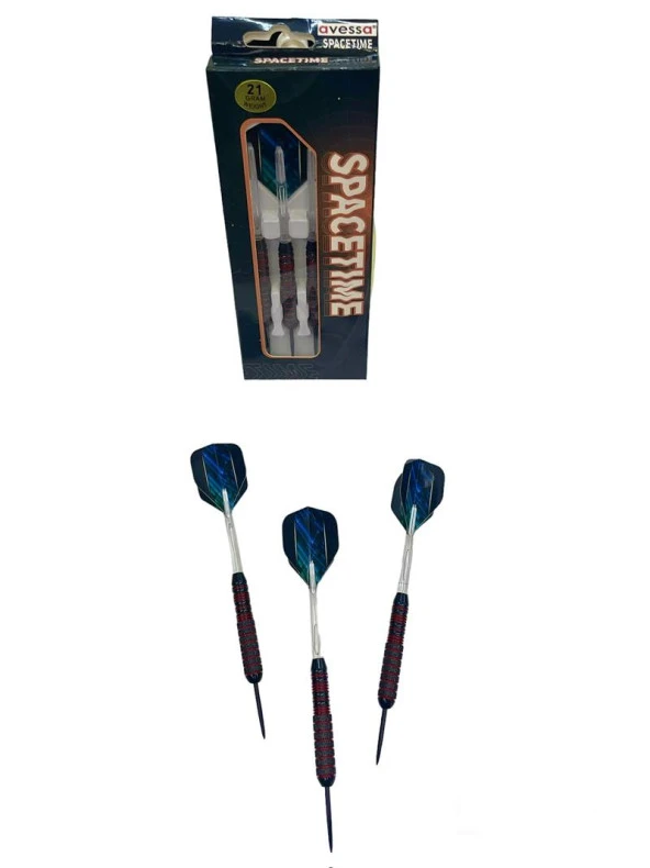 Avessa Ok-100 Profesyonel Çelik 21Gr Dart Oku Siyah 3lü