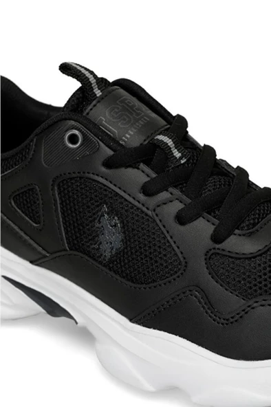 U.S Polo Assn. BOB WMN 4FX 101503743 Kadın Yürüyüş ve KOşu AYakkabısı Siyah Beyaz 36-40 - Resim 4
