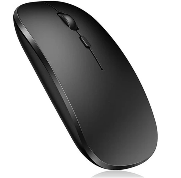 Alfalink Bluetooth & Wireless Şarjlı Sessiz Tuşlu Kablosuz Mouse Siyah - 5