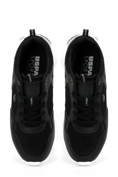 U.S Polo Assn. BOB WMN 4FX 101503743 Kadın Yürüyüş ve KOşu AYakkabısı Siyah Beyaz 36-40 - Resim 5