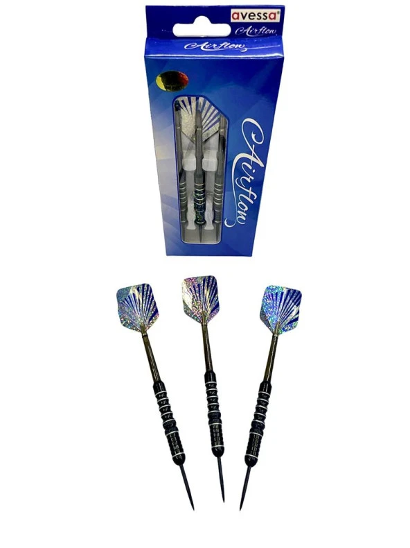 Avessa Ok-400 Profesyonel Çelik 20Gr Dart Oku Mavi 3lü
