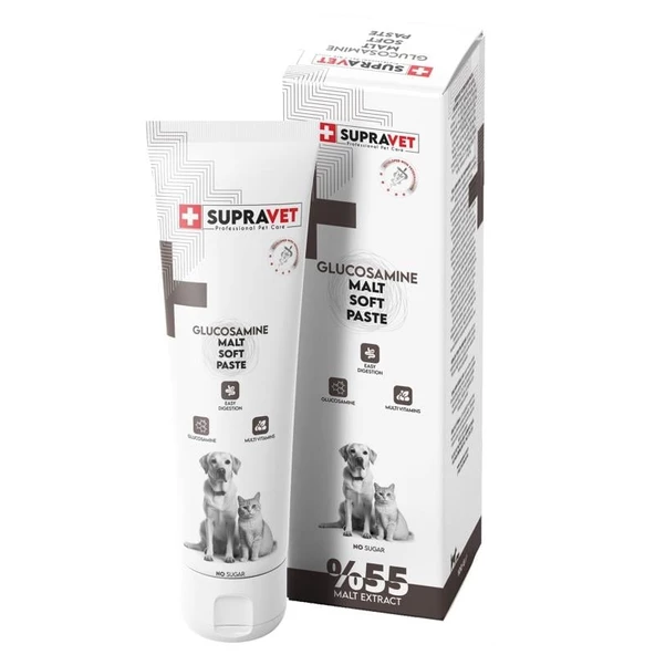 Supravet Glucosamine Kedi ve Köpek Eklem Ve Kas Destekliyici Malt Paste 100 Gr