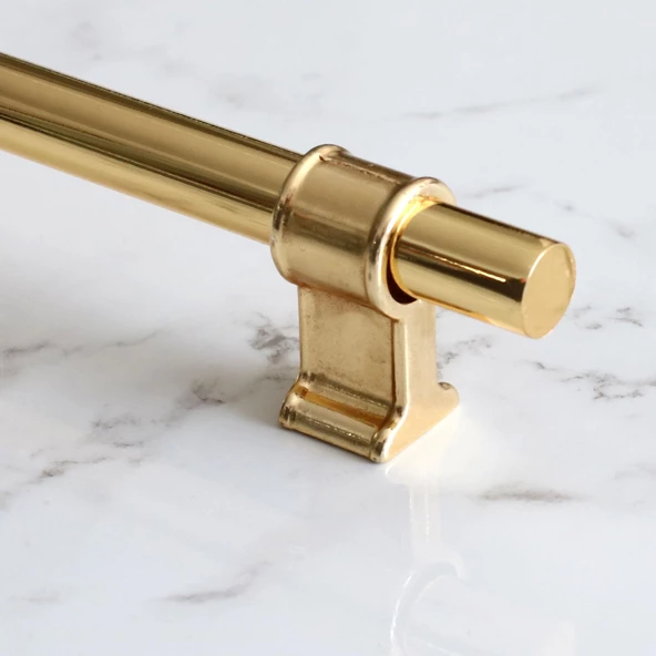 Hisar 128 mm Gold Metal Kulp Mobilya Çekmece Mutfak Dolabı Dolap Altın Kulpları Kulbu Kulpu 12.8 cm - Resim 5