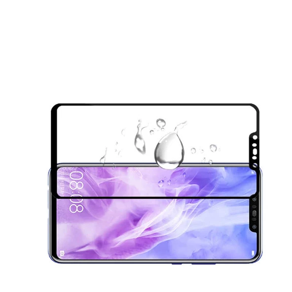Huawei Mate 20 Lite Ekranı Tam Kaplayan Düz Cam Ekran Koruyucu - Resim 2