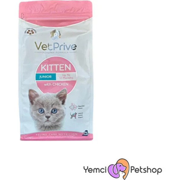 Vet Prive Yavru Kedi Maması Tavuklu 1,5 kg