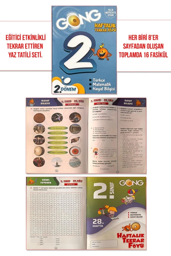 2.Sınıf Tam Kapsamlı Tatilde Tekrar ve Okuma Seti - 2