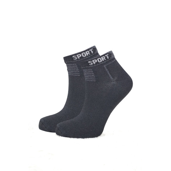 Erkek 6 Çift Pamuklu Basic Derbili Pamuklu Çorap - 6