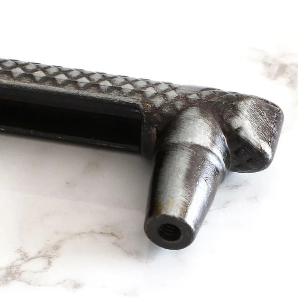 Dekor 160 mm Eskitme Antik Gümüş Metal 16 cm Mobilya Mutfak Çekmece Dolap Kulpu Kulbu Kulpları - 4