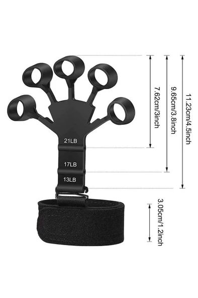 El Parmak Güçlendirici Taşınabilir Pratik Esneyebilen Bilek Kol Kavrayan Spor Aleti - 8