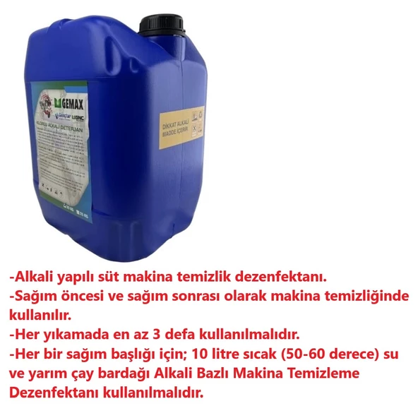 Süt Sağım Makina Temizlik Dezenfektan Alkali - 2
