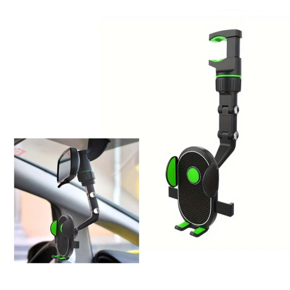 QASUL UNIVERSAL SİLİKONLU 360 DERECE DÖNEBİLEN AYNA ARAÇ TUTUCU - 3