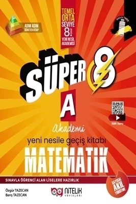 Nitelik Yayınları 8. Sınıf Yeni Nesil Süper Matematik (A)