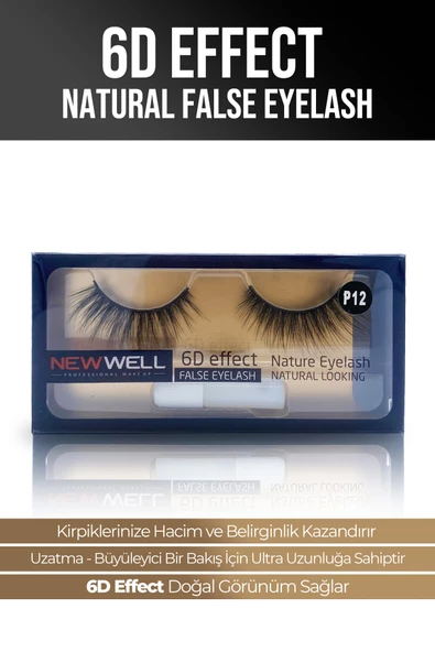 6D Effect Natural False Eyelash P12