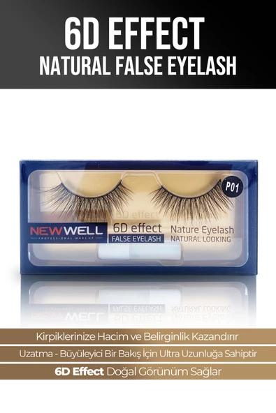 6D Effect Natural False Eyelash P01