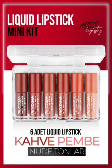 Liquid Lipstick Mini Kit 6pcs