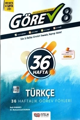 Nitelik Yayınları 8. Sınıf Lgs Türkçe Görev Yeni Nesil Haftalık Çalışma Föyleri