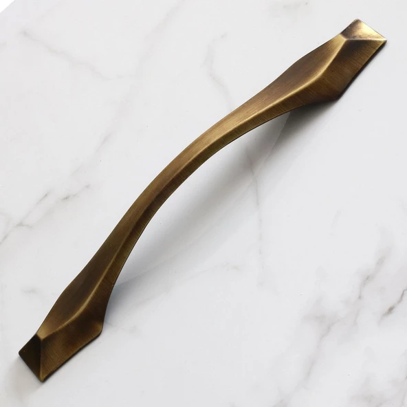 Elmas 160 mm Eskitme Antik Sarı Metal Mobilya Mutfak Çekmece Dolap Dolabı Kulpu Kulbu Kulpları - 5