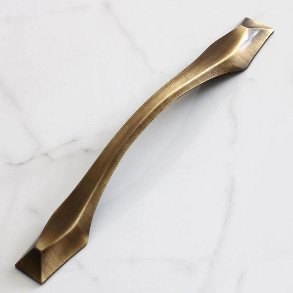 Elmas 160 mm Eskitme Antik Sarı Metal Mobilya Mutfak Çekmece Dolap Dolabı Kulpu Kulbu Kulpları - 4