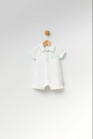 Babyhola %100 Pamuk Kız Erkek Bebek Tulum Bayramlık 13756 - 2