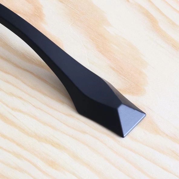 Elmas Kulp 160 mm Siyah Metal Mobilya Mutfak Çekmece Dolabı Dolap Kapak Kulpları Kulbu Kulpu 16 cm - 6